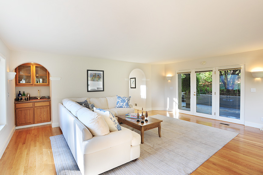 1736 Lasuen Road Santa Barbara, CA 93103 - Photo 6 of 17 a living room with furniture and wooden floor