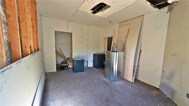 a view of a storage in a room