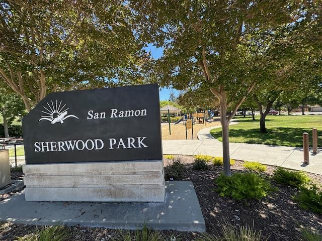 6130 Yardley Lane San Ramon, CA 94582 - Photo 37 of 46 a view of outdoor space with sign board