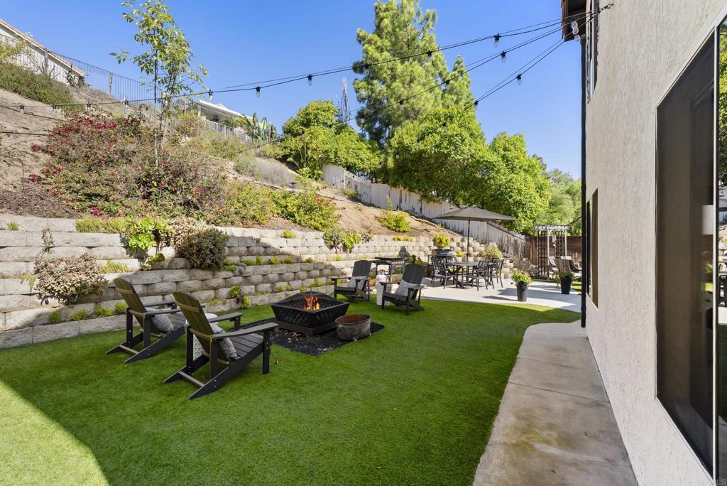 2225 Baxter Canyon Road Vista, CA 92081 - Photo 42 of 46 a view of backyard with seating area and green space
