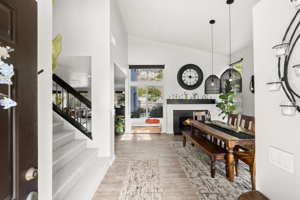 2225 Baxter Canyon Road Vista, CA 92081 - Photo 7 of 46 a view of hall way with furniture and fireplace