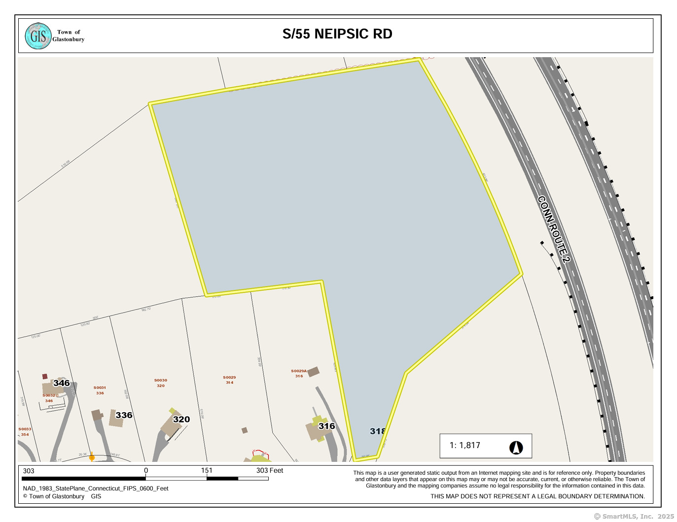 318 Three Mile Road Glastonbury, CT 06033 - Photo 5 of 5 a view of a hallway with white walls