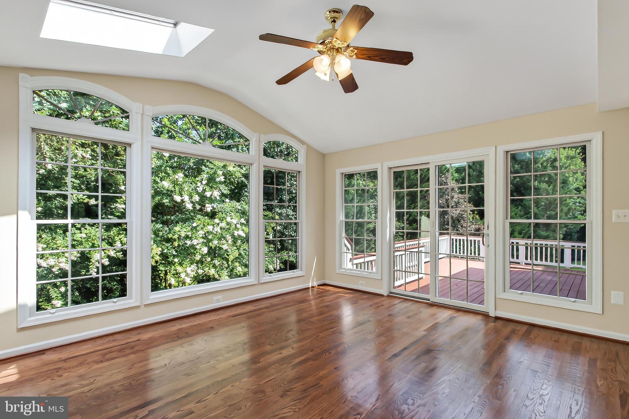 11601 Quail Ridge Court Reston, VA 20194 - Photo 20 of 87 Sunroom with skylights and ceiling fan