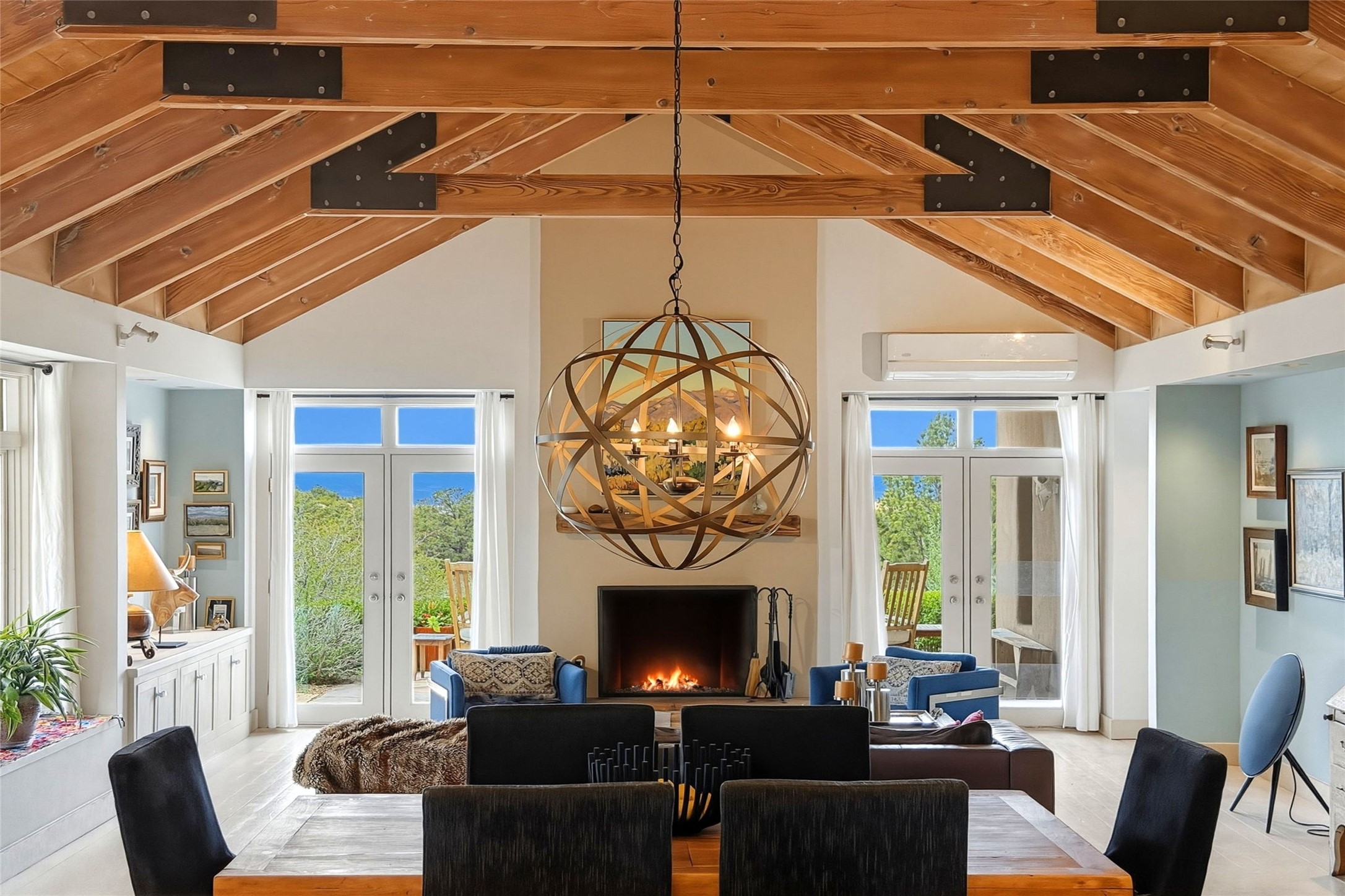 55 Paseo Del Rancho Santa Fe, NM 87506 - Photo 49 of 61 Dining and Living room