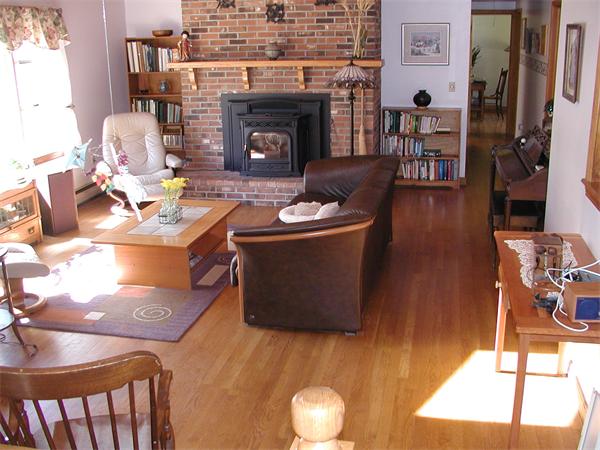 138 Pond Brook Road Huntington, MA 01050 - Photo 2 of 22 a living room with furniture and a fireplace