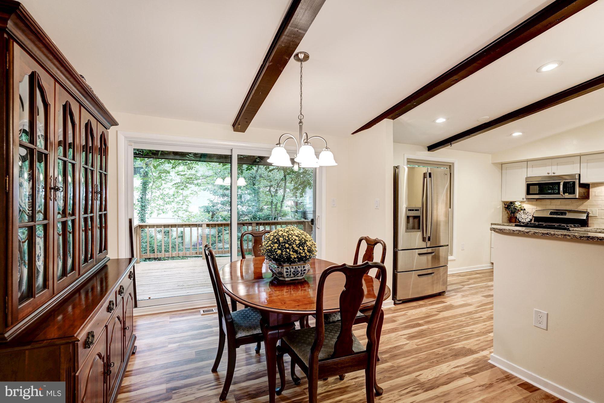 11575 Shadbush Court Reston, VA 20191 - Photo 8 of 30 Dining Room with SGD to Deck