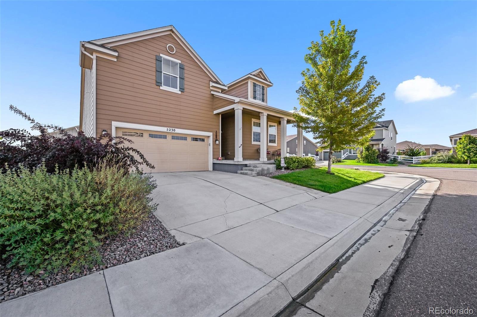 5230 Periwinkle Way Brighton, CO 80640 - Photo 37 of 44 a backyard of a house with lots of green space