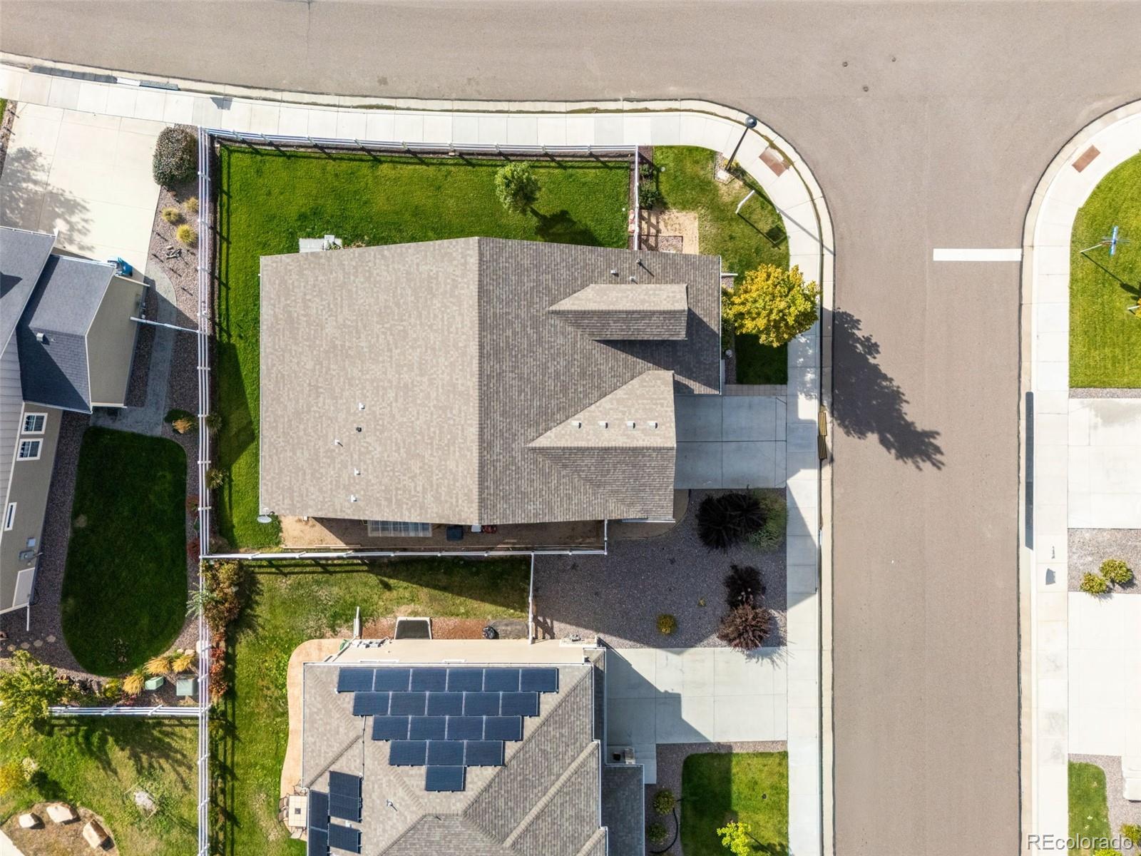 5230 Periwinkle Way Brighton, CO 80640 - Photo 42 of 44 an aerial view of a house with swimming pool