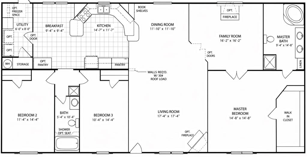 7398 County Road 334 Tyler, TX 75708 - Photo 39 of 39 Floorplan - Split design with two distinct living areas, offering flexibility and comfort for various activities.
