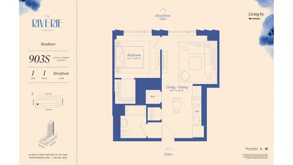 $5,195 | 18 India Street, Unit 903S | Greenpoint