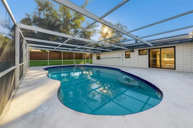 a view of a swimming pool