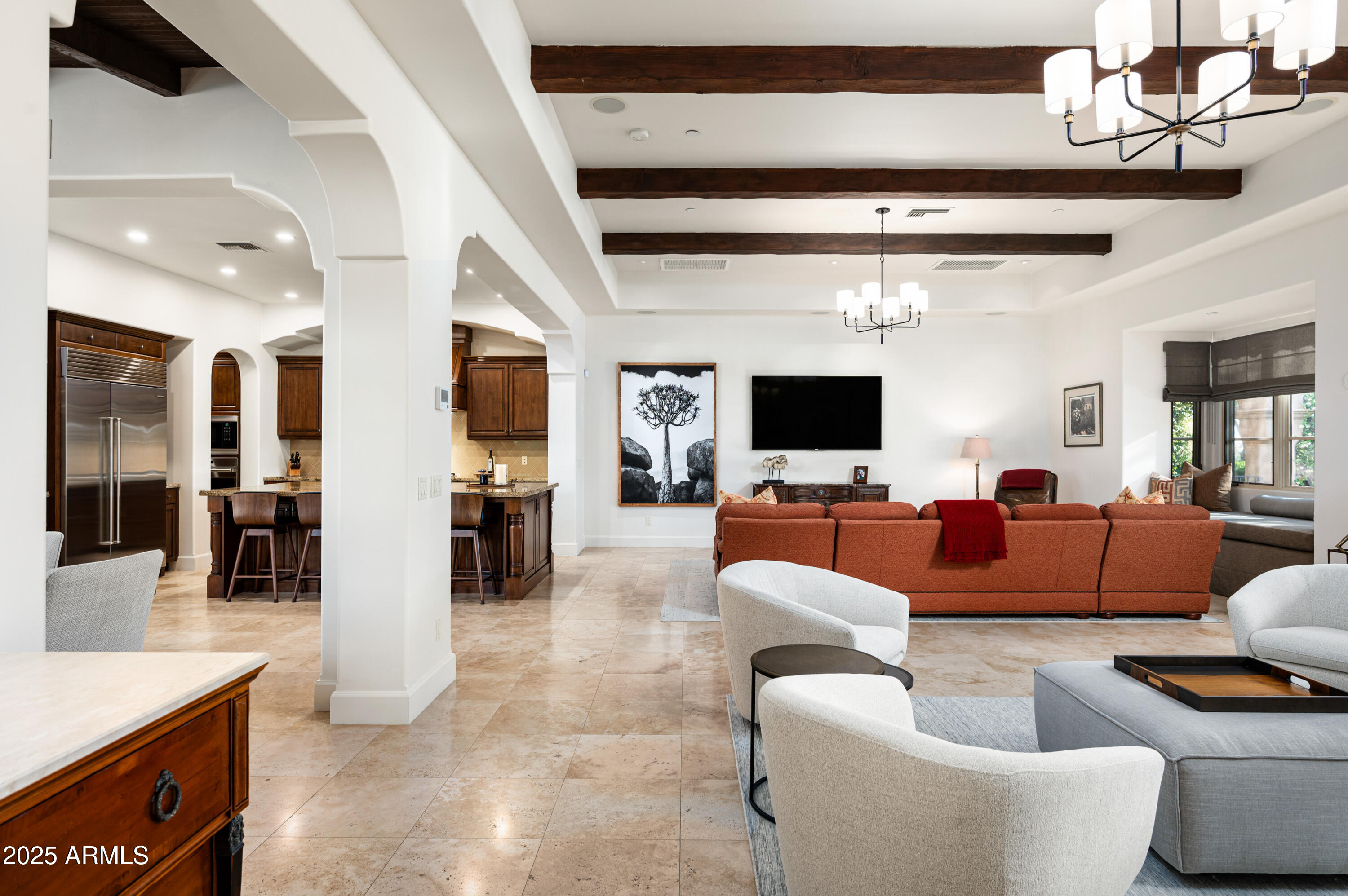 20263 North 102nd Place Scottsdale, AZ 85255 - Photo 5 of 58 a living room with furniture and a flat screen tv