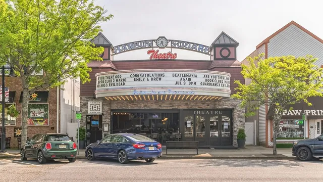 a front view of a building