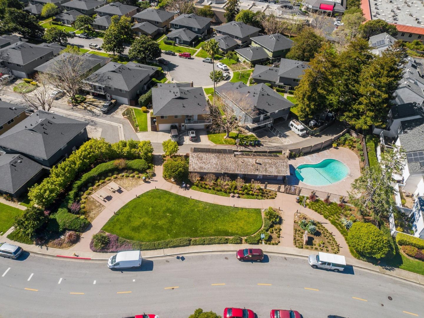 4465 Diamond Street, Unit 4 Capitola, CA 95010 - Photo 38 of 41 an aerial view of a house with a parking space