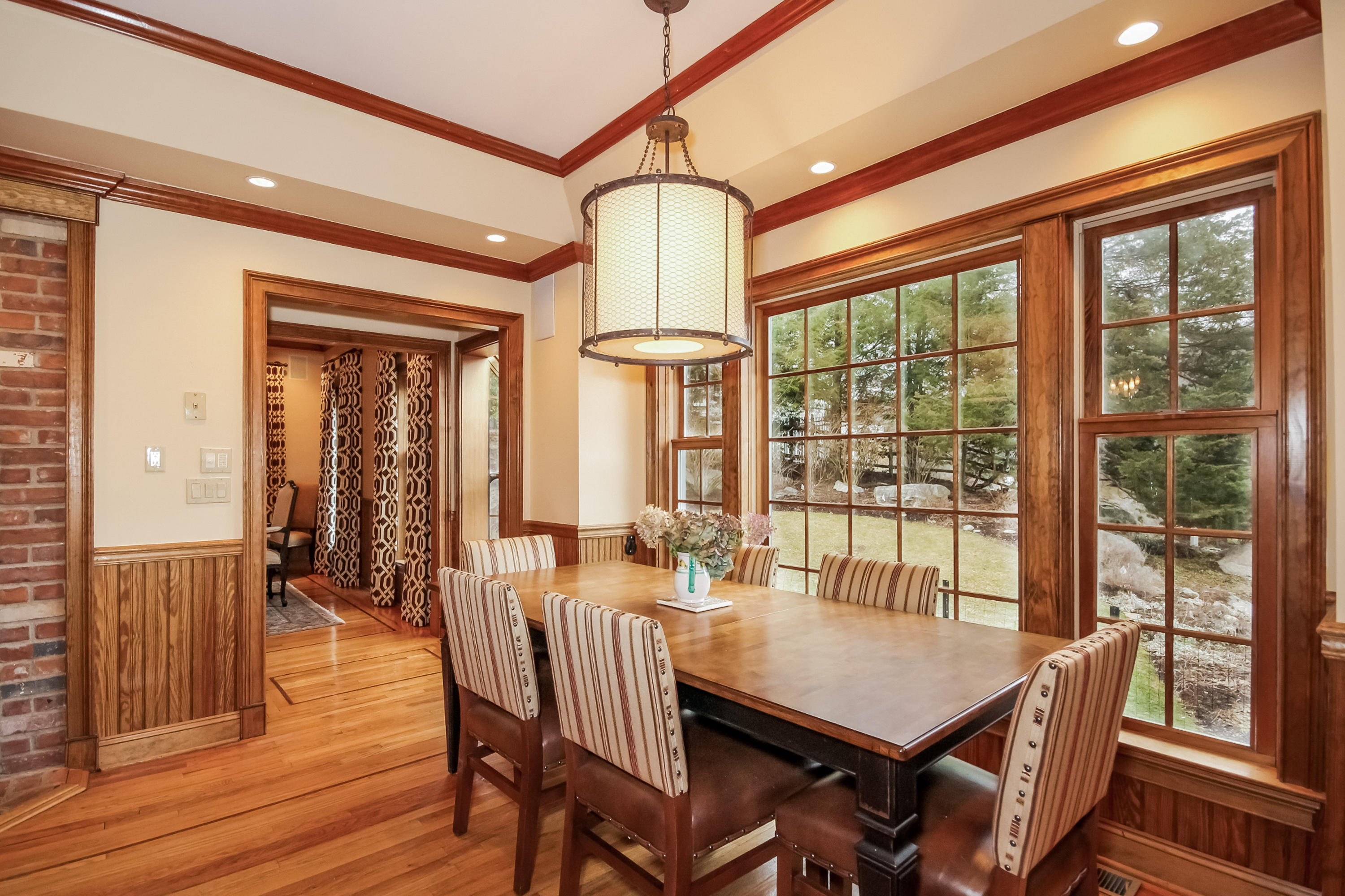 95 Cascade Road Stamford, CT 06903 - Photo 8 of 26 a view of a dining room with furniture window and wooden floor