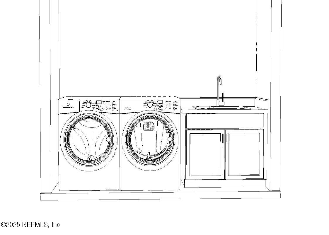 118 Historic Brick Lane St. Augustine, FL 32095 - Photo 31 of 36 a close up of a sink with a washing machine in a