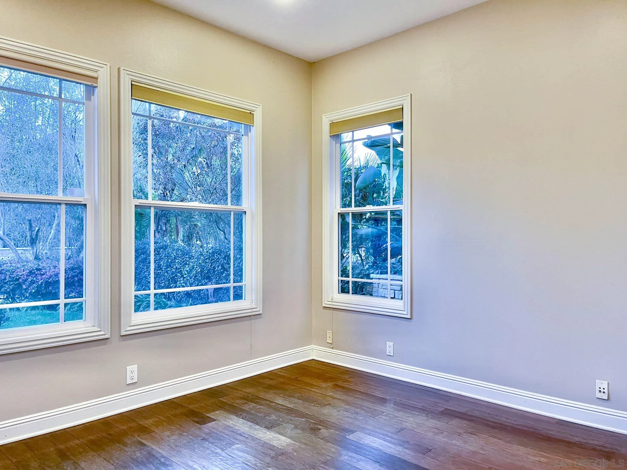 694 Cypress Hills Drive Encinitas, CA 92024 - Photo 24 of 49 an empty room with wooden floor and windows