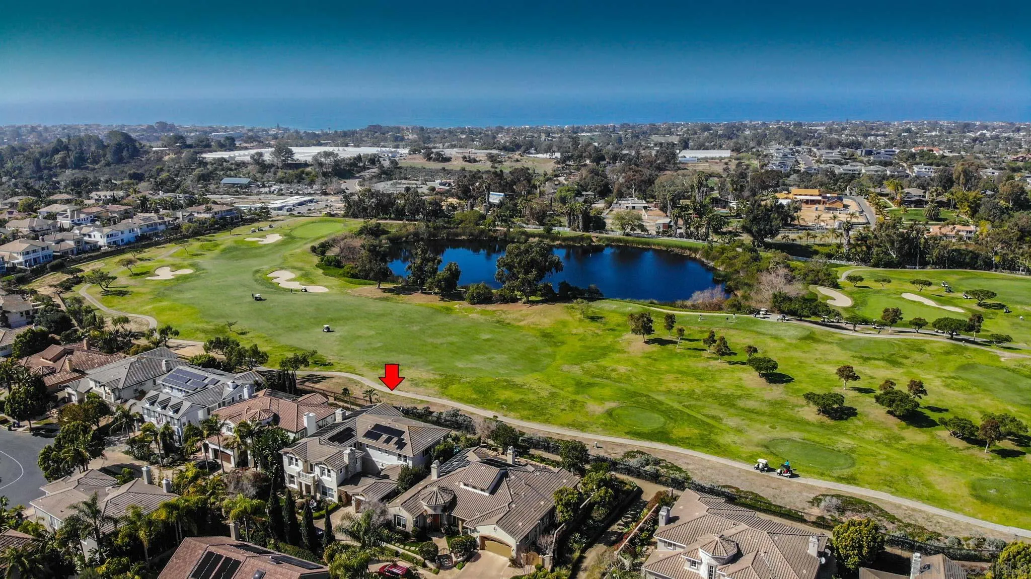 694 Cypress Hills Drive Encinitas, CA 92024 - Photo 49 of 49 an aerial view of residential houses with outdoor space and trees