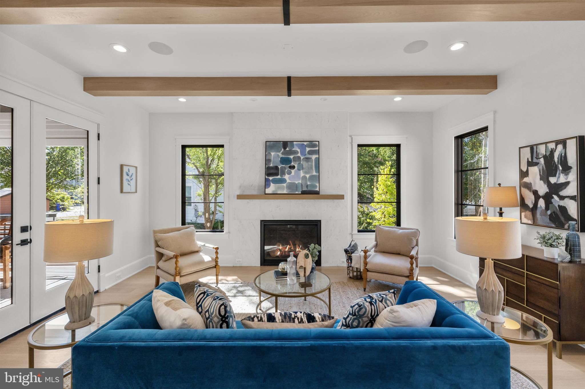 3108 Key Boulevard Arlington, VA 22201 - Photo 18 of 44 a living room with furniture and a fireplace