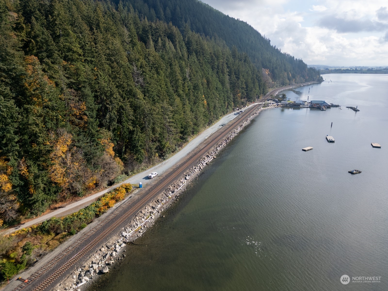 2190 Chuckanut Drive Bow, WA 98232 - Photo 2 of 29 a view of a city skyline from a balcony