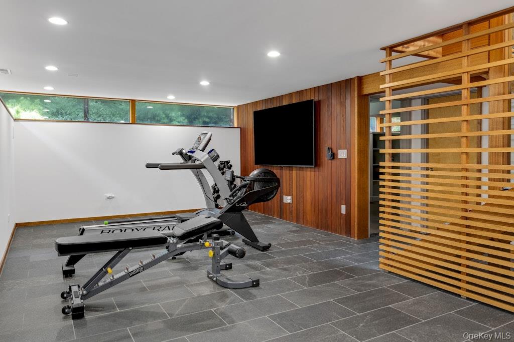 14 Cradle Rock Road East Pound Ridge, NY 10576 - Photo 20 of 34 Spacious gym or studio area