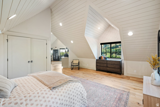 1141 South Oak Leaf Lane Springville, UT 84663 - Photo 91 of 147 Vaulted ceiling with shiplap accents and recessed lighting