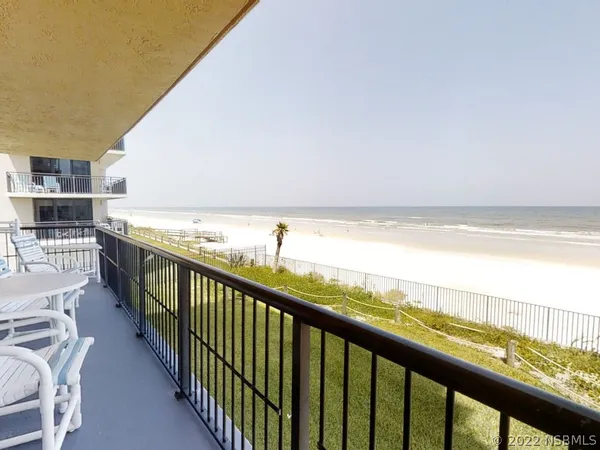 a view of city from balcony