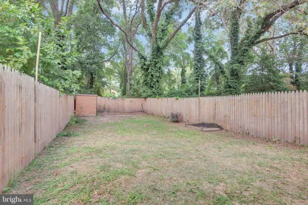 a backyard of a house