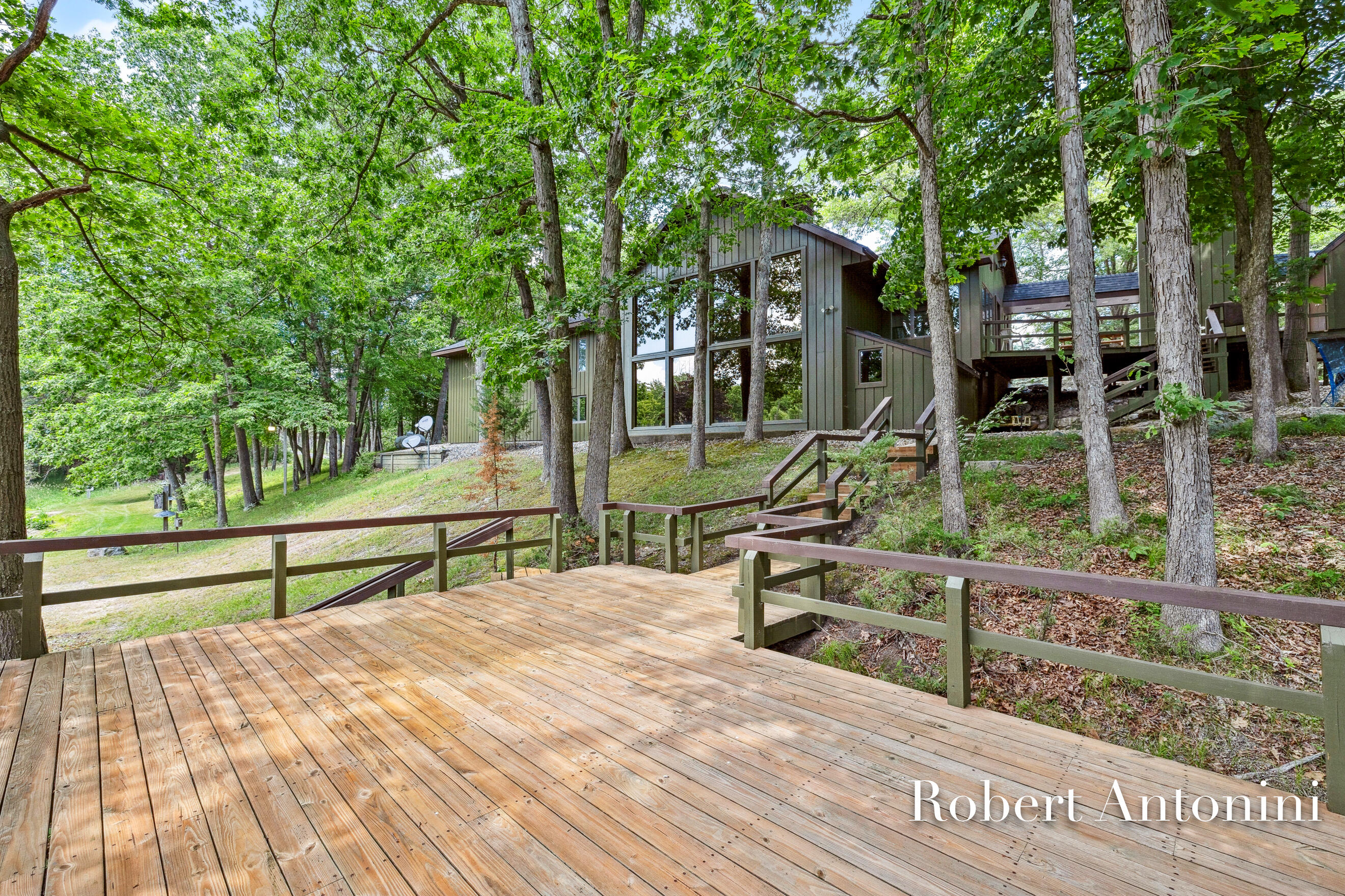 4751 Johnson Road Gowen, MI 49326 - Photo 103 of 146 Deck Overlooking Flat River