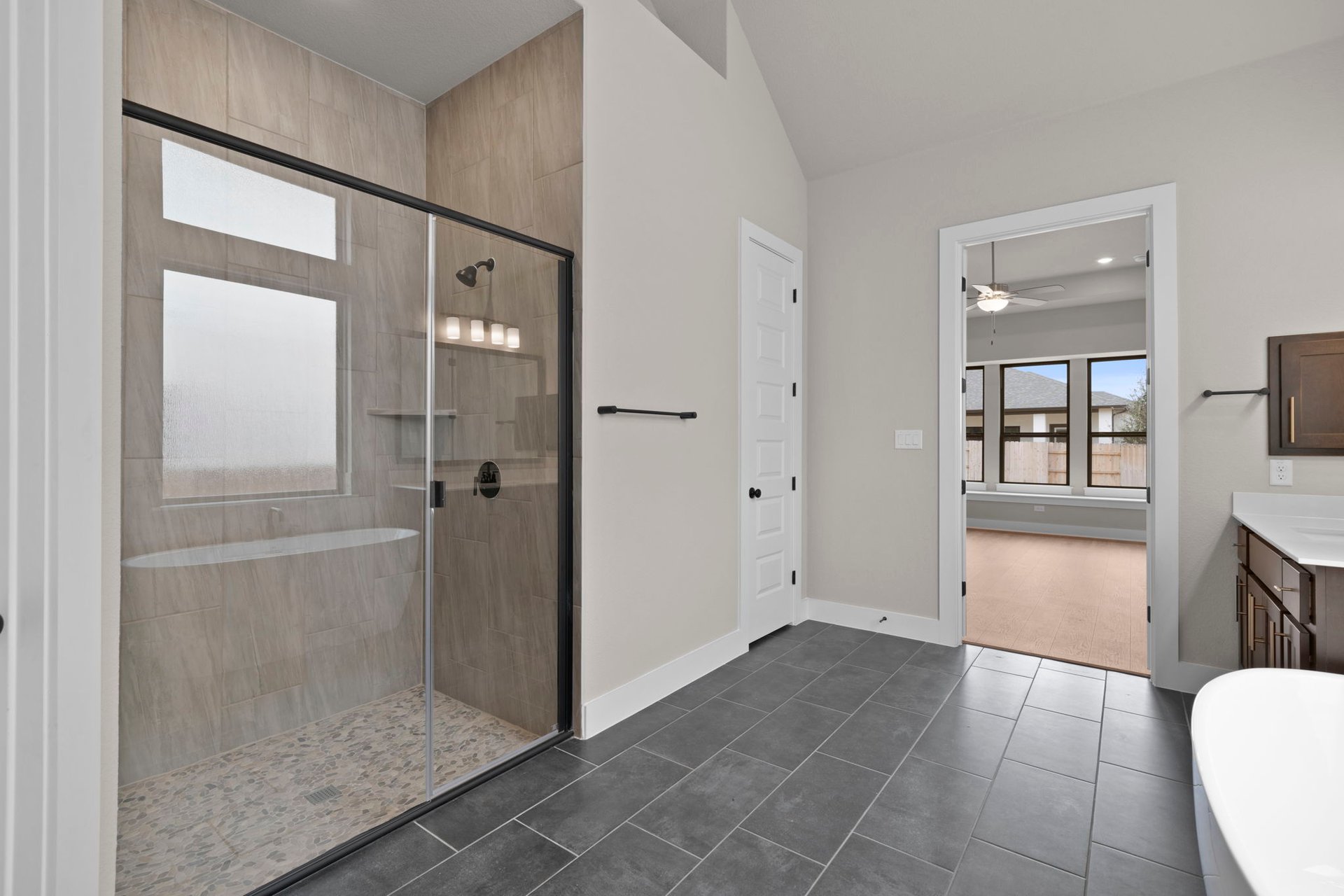 812 South Hemingway Loop Liberty Hill, TX 78642 - Photo 21 of 39 Walk-in shower in Primary Bath