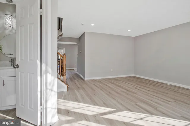 a view of an empty room