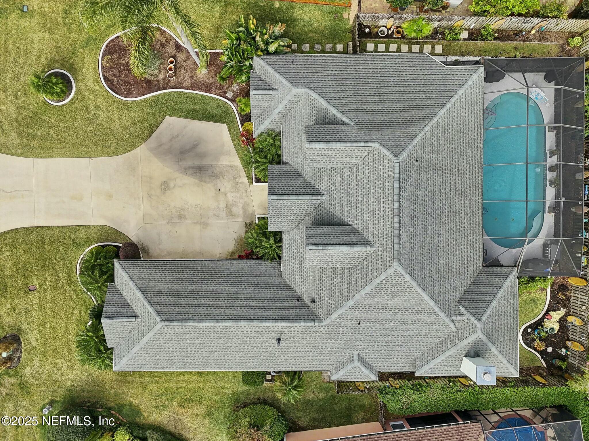 1732 Margarets Walk Road Fleming Island, FL 32003 - Photo 52 of 55 an aerial view of a swimming pool