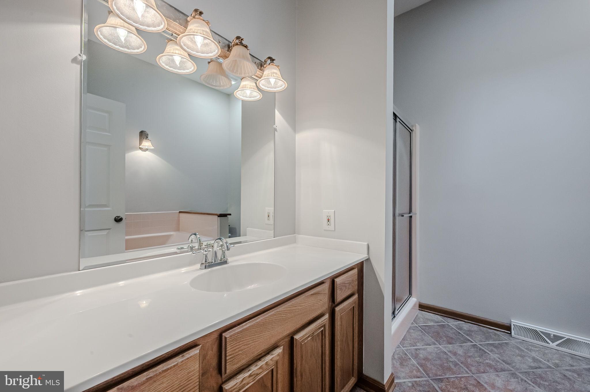 108 Michaels Lane Newark, DE 19713 - Photo 46 of 53 a bathroom with a sink and a mirror