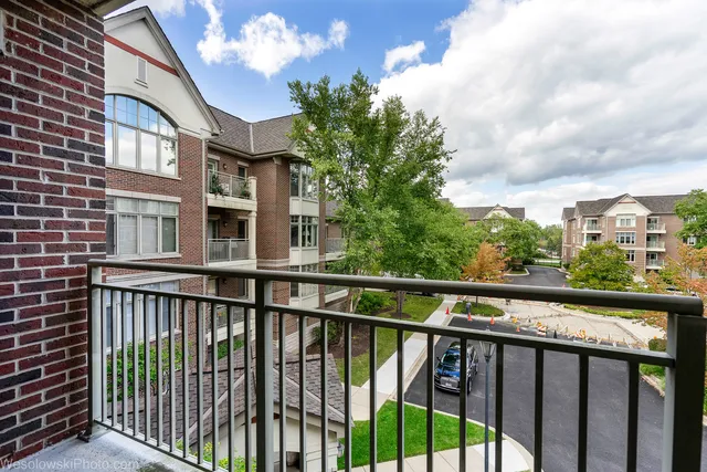 a view of city from a balcony