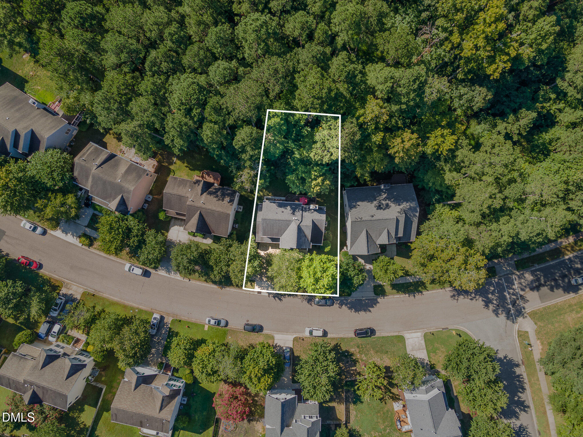 1004 Chancellors Ridge Drive Durham, NC 27713 - Photo 26 of 32 an aerial view of a house