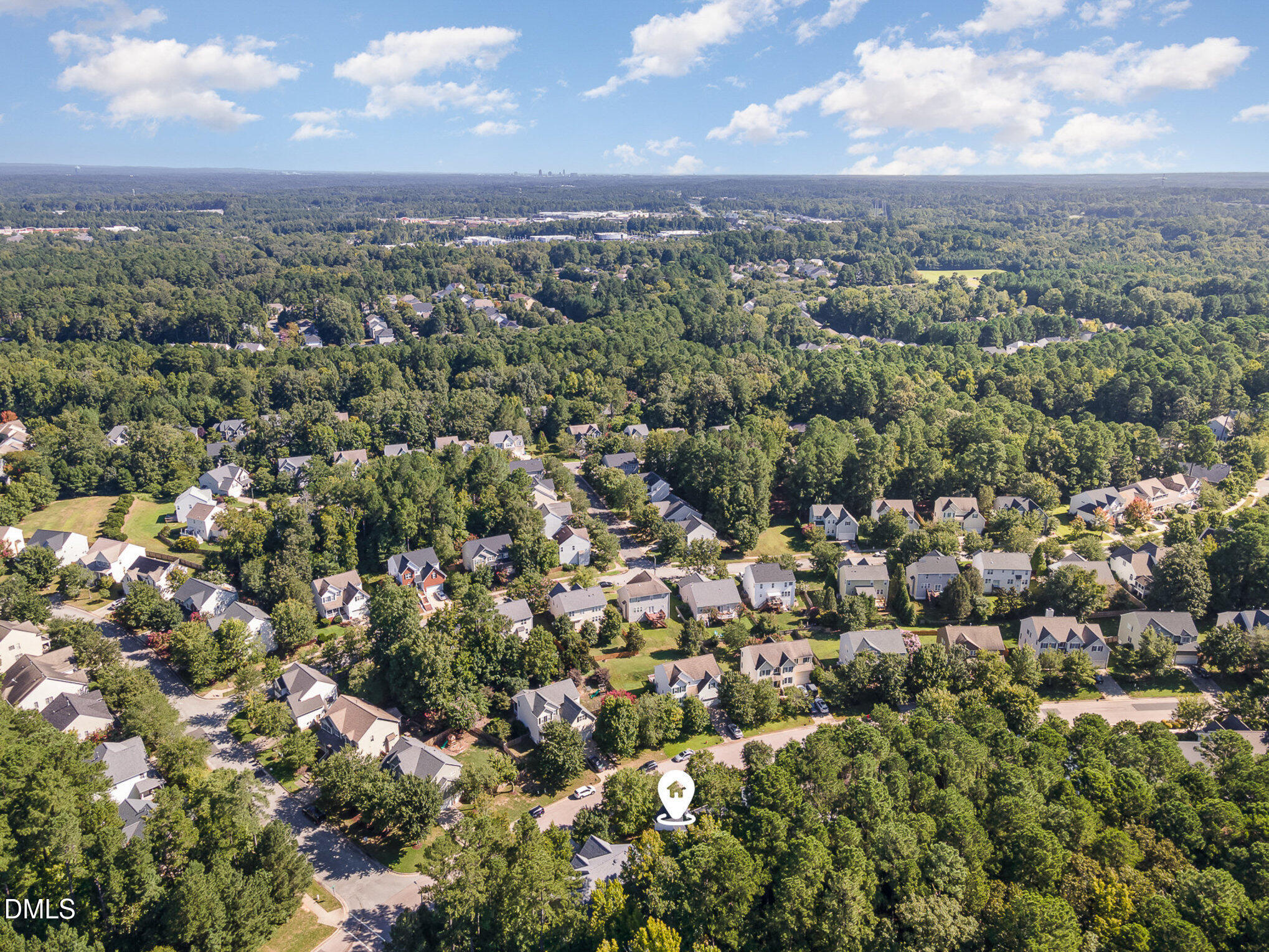 1004 Chancellors Ridge Drive Durham, NC 27713 - Photo 29 of 32 an aerial view of a city