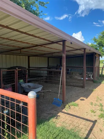 a view of the balcony