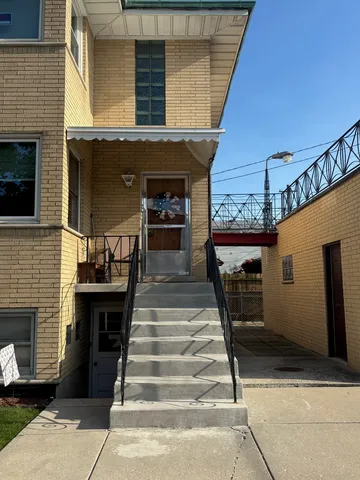 a front view of a house with entryway