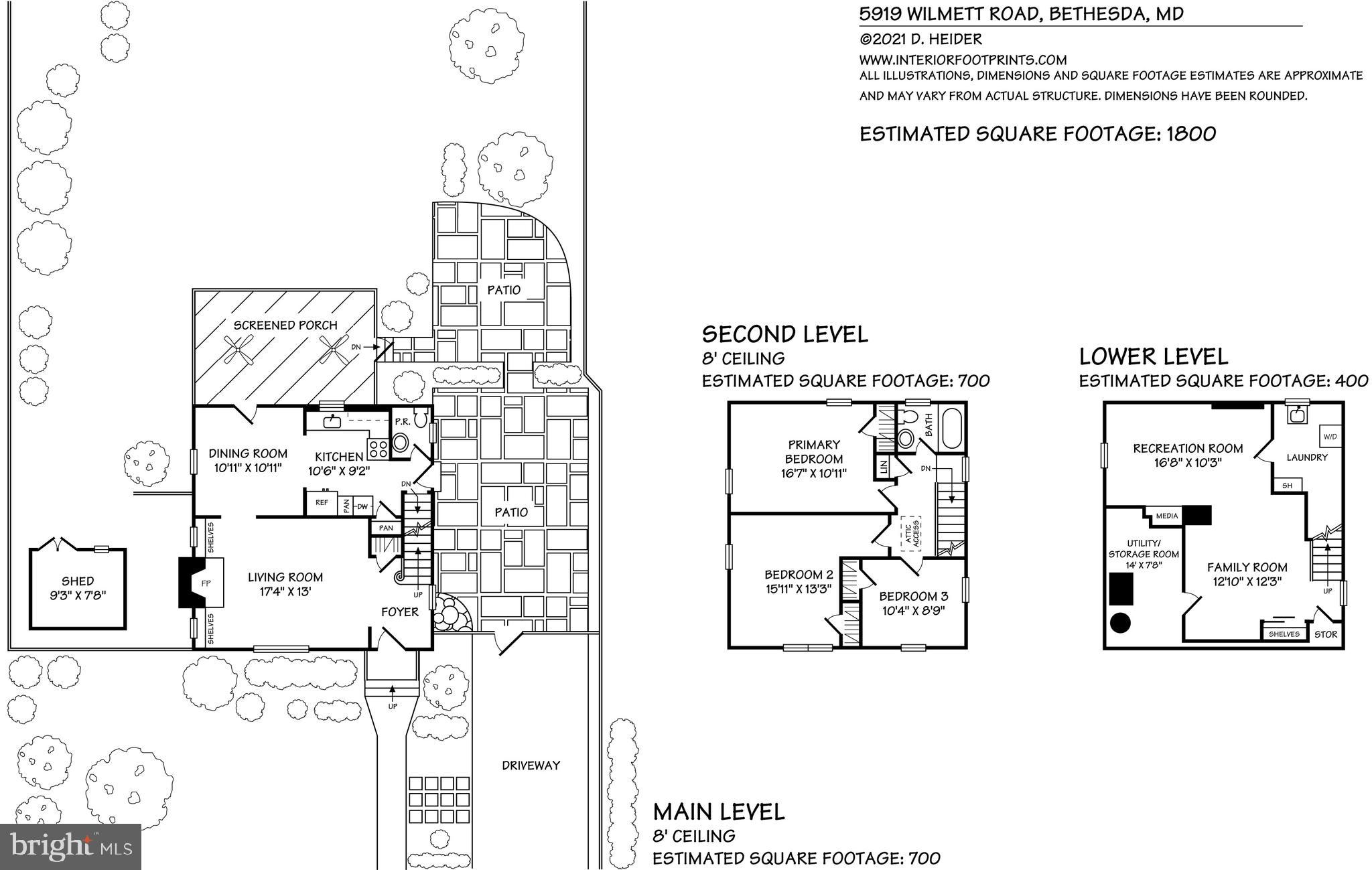 5919 Wilmett Road Bethesda, MD 20817 - Photo 27 of 27 Floorplan