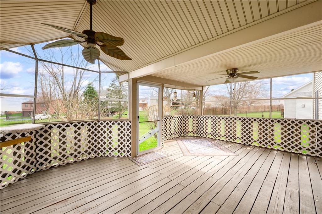 309 Quail Ridge Court Gibsonia, PA 15044 - Photo 38 of 48 Serene screened-in deck off the rear of the home