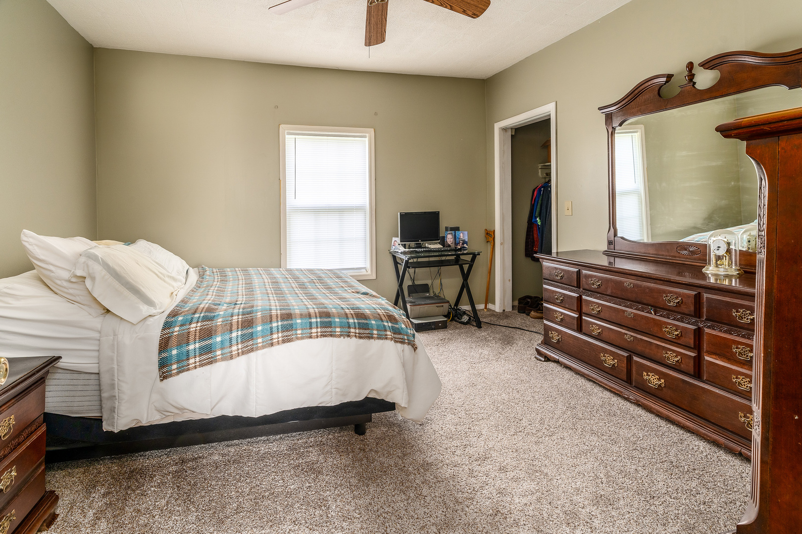 202 South Ervin Street Pittsburg, IL 62974 - Photo 13 of 42 a bedroom with furniture and a window