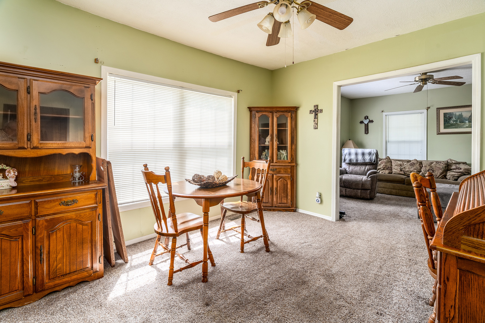 202 South Ervin Street Pittsburg, IL 62974 - Photo 6 of 42 a view of a dining room with furniture window and outside view