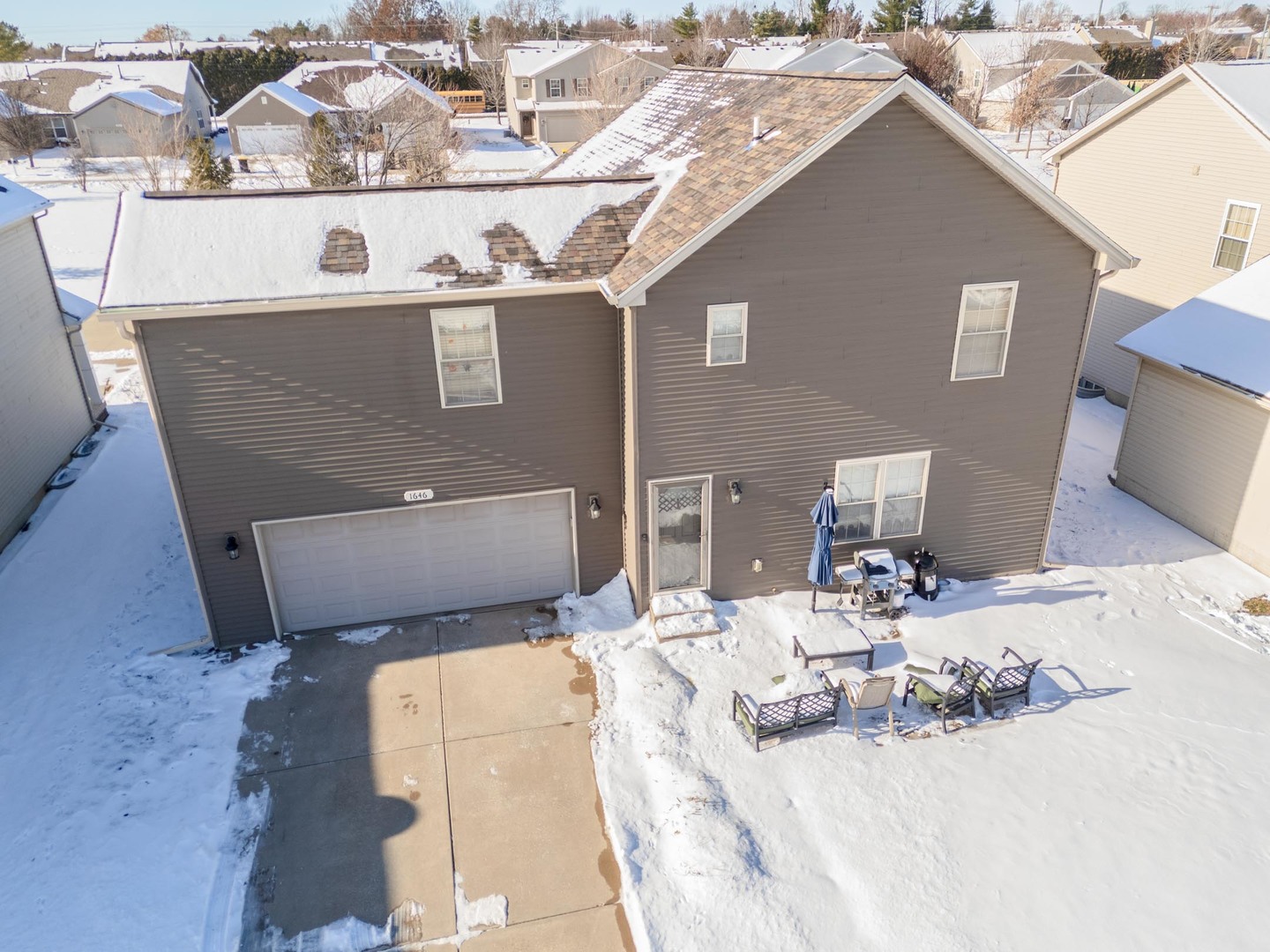 1646 Belclare Road Normal, IL 61761 - Photo 42 of 50 a bathroom with a granite countertop sink and a mirror