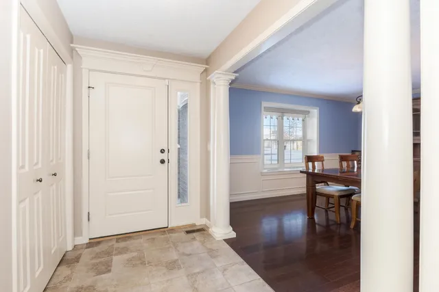 a view of livingroom with hardwood and furniture