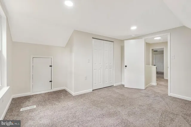 a view of an empty room