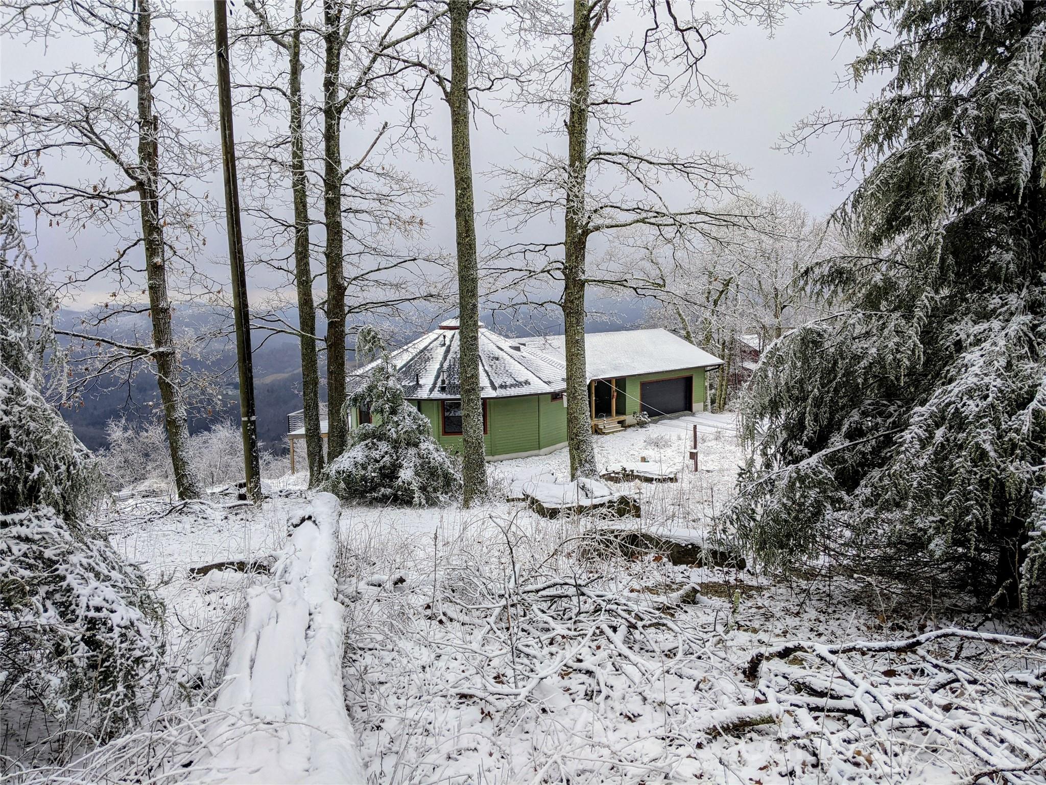 448 Howards Knob Road Boone, NC 28607 - Photo 15 of 38 a house with a trees in front of it