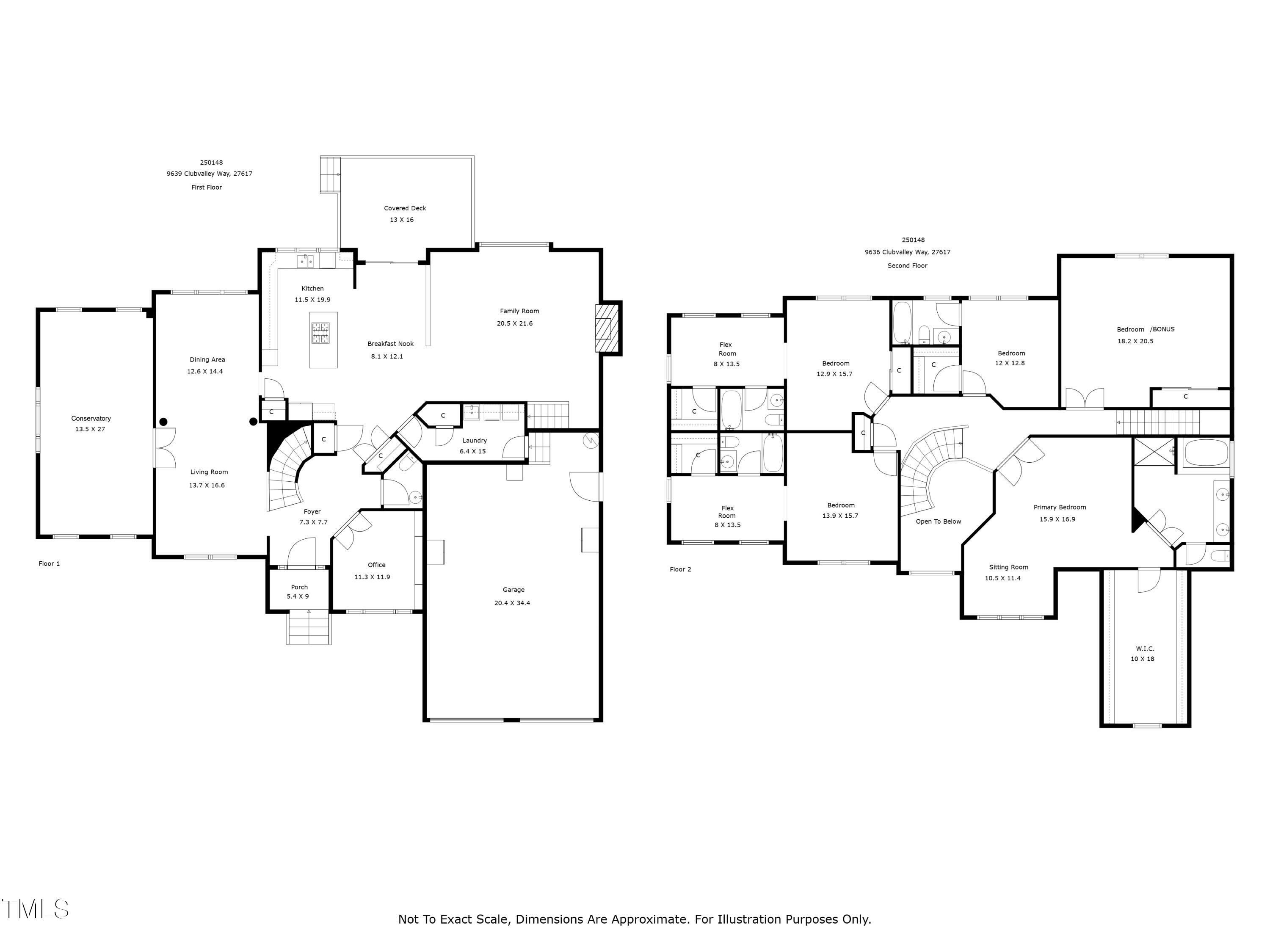9639 Club Valley Way Raleigh, NC 27617 - Photo 84 of 85 FP 9639_clubvalley_way_raleigh_with_dim_