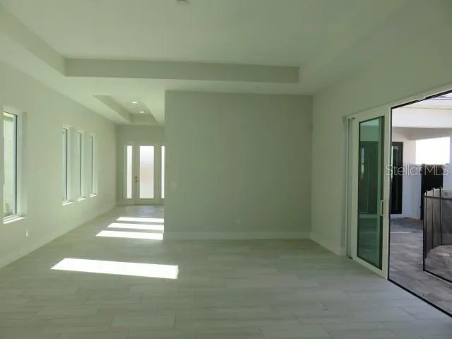 a view of an empty room