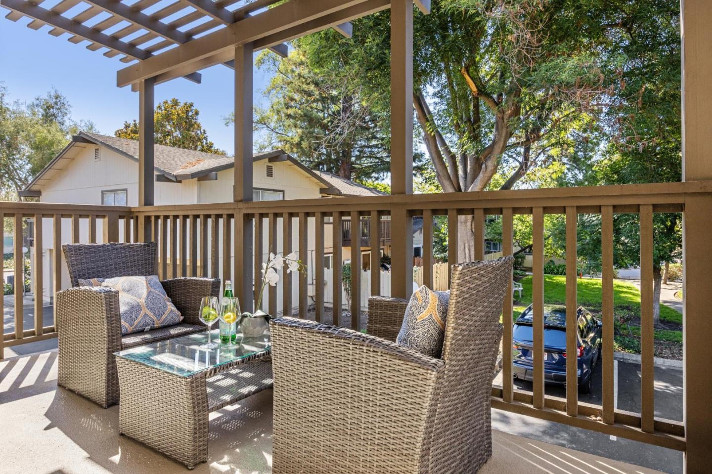 94 Flynn Avenue, Unit D Mountain View, CA 94043 - Photo 17 of 21 a view of a chair in wooden deck