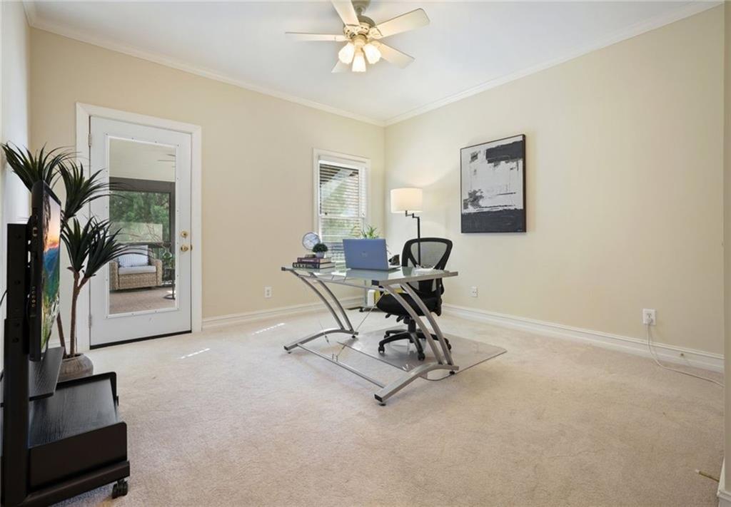 1260 Elk Ridge Cove Alpharetta, GA 30005 - Photo 25 of 87 a view of a workspace with furniture and a window
